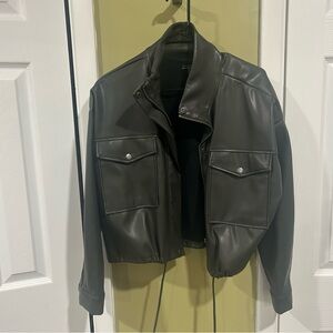 Women's Tahari Cropped Faux Leather Jacket